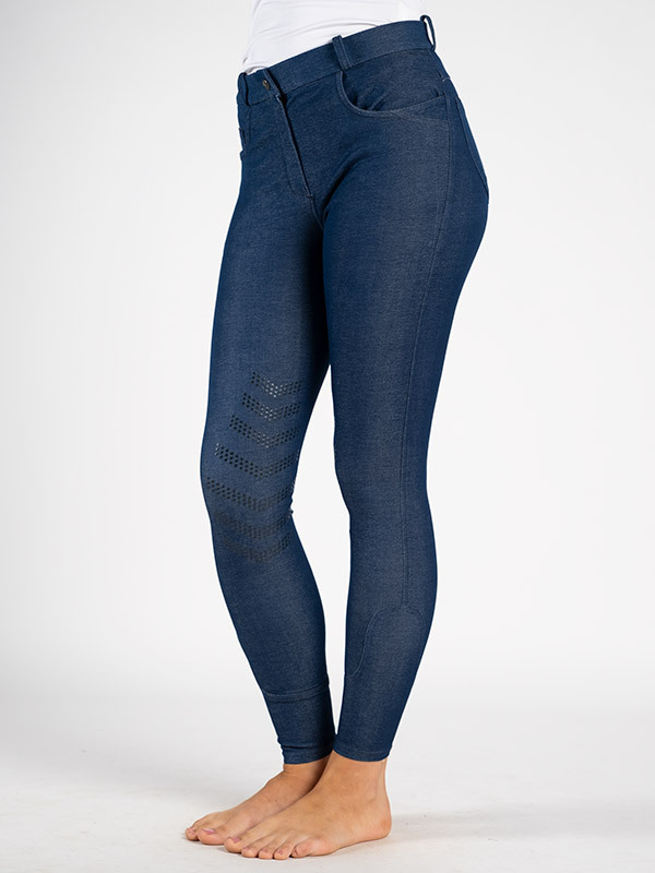 Vanessa Horse Riding Breeches Australia. Women's Denim Jeggings, Knee  Silicone Grip and Plus Sizes.