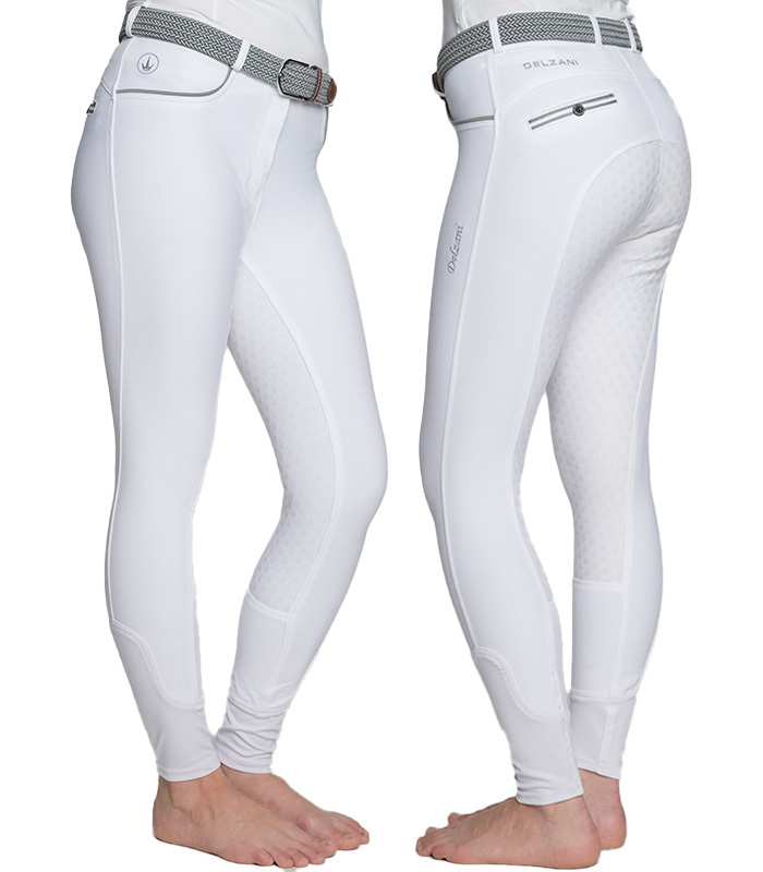 Affordable Ladies White Competition Horse Riding Breeches Jodhpurs