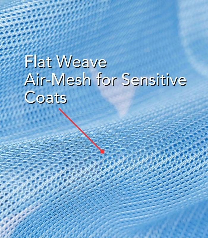 Delzani Barcoo 100% Polyester 280GSM Flat-Weave AirMesh – high airflow, UV protection, soft on coats
