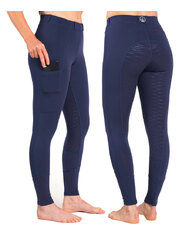 Amber RX · Navy Horse Riding Tights with Phone Pocket