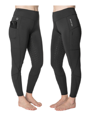 Aura - Black Horse Riding Tights with Phone Pocket
