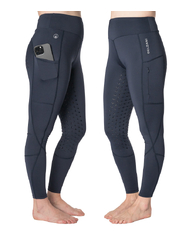 Aura - Navy  Horse Riding Tights with Phone Pocket