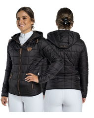 Bella · Black Onyx Puffer Riding Jacket