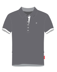 Berenice · Grey Premium Cotton Polo Shirt