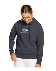Chiara · Charcoal Grey Fleece Riding Hoodie