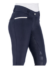 Annabel · Navy ClassicTek Breeches with Diamante