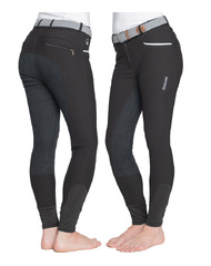 Matilda · Black ClassicTek Breeches | ALOS Suede Grip