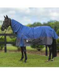 Delzani 'Denver' 1200D 300Gr Winter Turnout  Neck Combo Rug - Navy