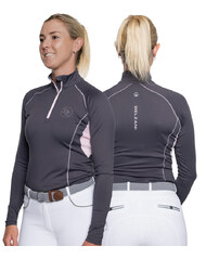 Dixie-Air · Graphite Grey and Pink Technical Shirt