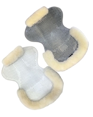 Gel Anti-slip Saddle Half Pad - with Merino Wool