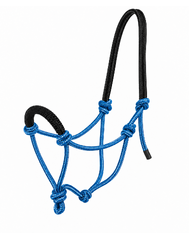 Soft Rope Horse Halter - Blue