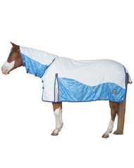 Samford Hybrid Ripstop Neck Combo Horse Rug | Blue Cool Mesh