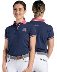 Madison · Navy Ladies Premium Cotton Polo Shirt