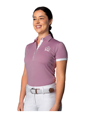 Nina-Air · Plum Performance Polo Shirt