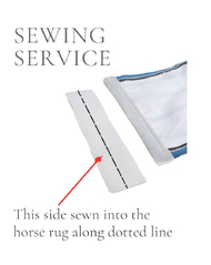 Tail Bag Stitching Service - Velcro Placement on Your Rug