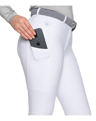 Bianca · Competition White SportzMax Breeches | Phone Pockets