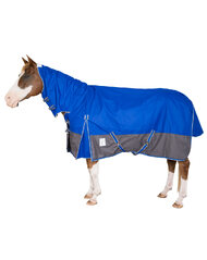 Delzani 'Wyndham' 1200D Rainsheet Waterproof Turnout Neck Combo Horse Rug - Royal Blue