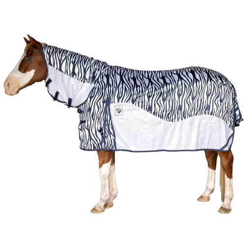 Apollo Sky-Breeze Zebra Hybrid Neck Combo Horse Rug