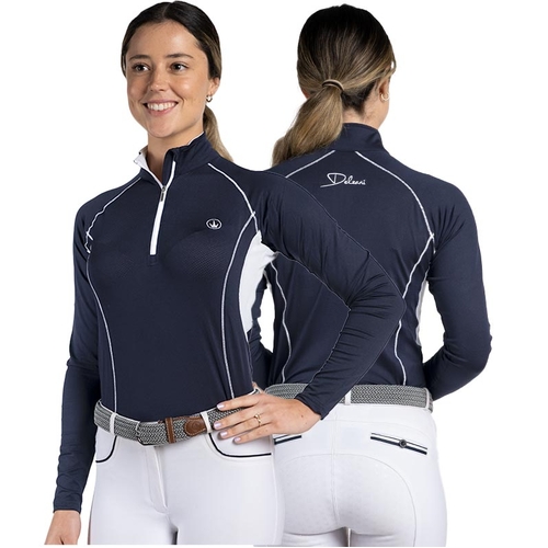 Ava-Air · Navy White Long Sleeve Technical Shirt