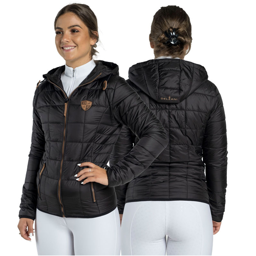 Bella · Black Onyx Puffer Riding Jacket