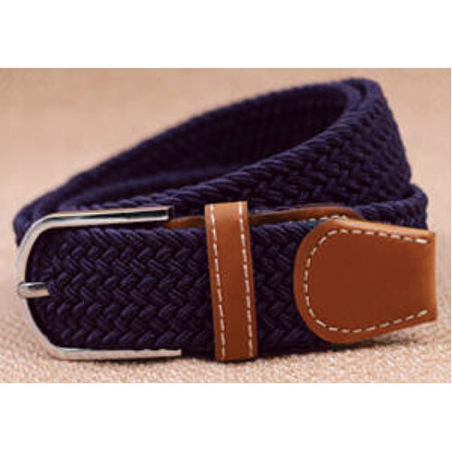 Ladies Stretch Braided Horse Riding Belt - Plum Purple