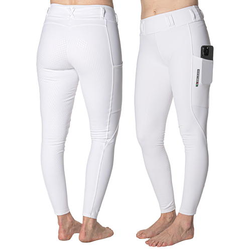 Capri · Pull On Horse Riding Breeches · White