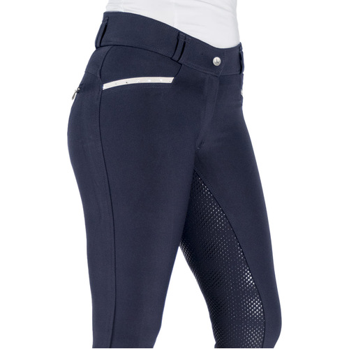 Annabel · Navy ClassicTek Breeches with Diamante