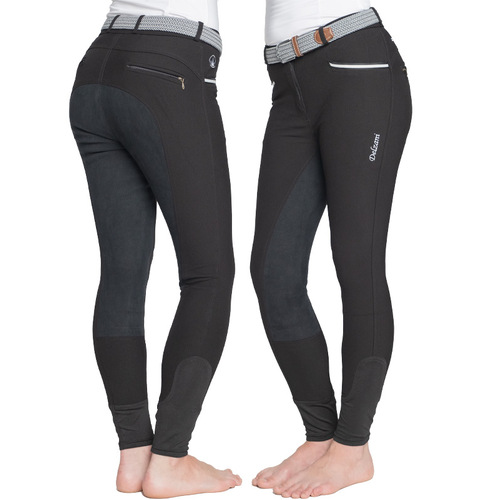 Matilda · Black ClassicTek Breeches | ALOS Suede Grip