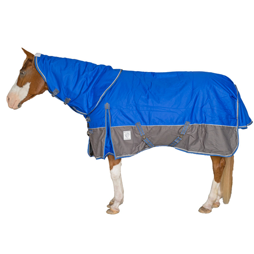 Delzani Dakota 1200 Denier 250g Winter Horse Rug – Detachable Neck Combo – Waterproof Turnout – Blue