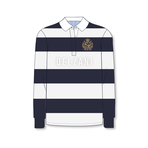 Danielle · Navy Equestrian Rugby Shirt
