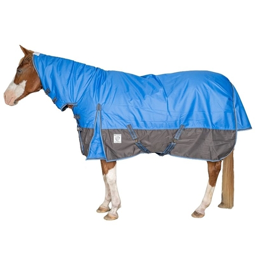 Delzani Denver 1200 Denier 300g Winter Horse Rug – Combo Neck – Waterproof Turnout – Blue