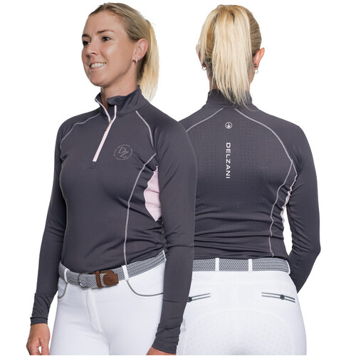 Dixie-Air · Graphite Grey and Pink Technical Shirt