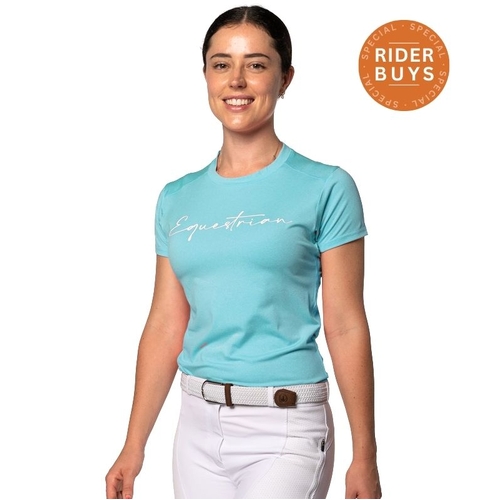 Elara Air · Aqua Horse Riding T-Shirt