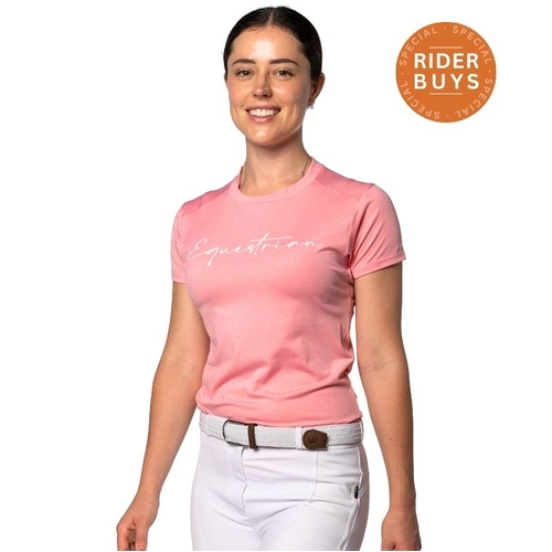Elara Air · Blush Horse Riding T-Shirt