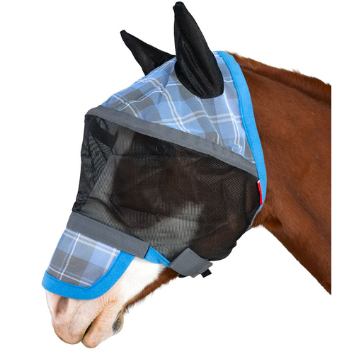Horse Fly Mask Full Face PVC Mesh | Nose and Ear Protection