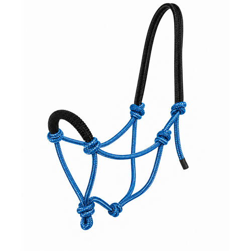 Soft Rope Horse Halter - Blue
