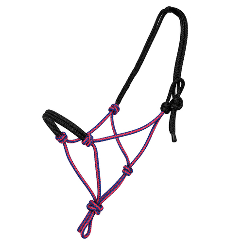 Soft Rope Horse Halter - Rose | Navy