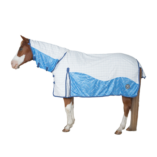 Samford Hybrid Ripstop Neck Combo Horse Rug | Blue Cool Mesh