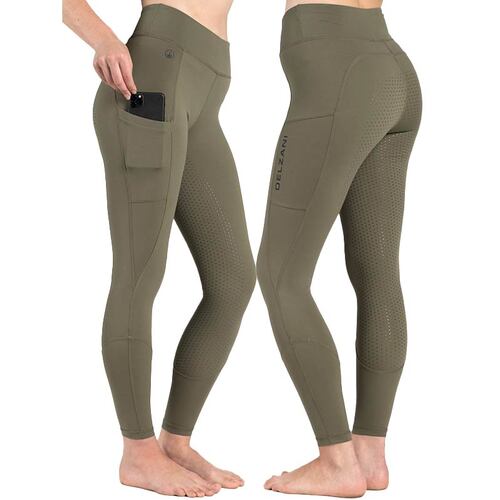 Isabella PRO · Olive Horse Riding Tights