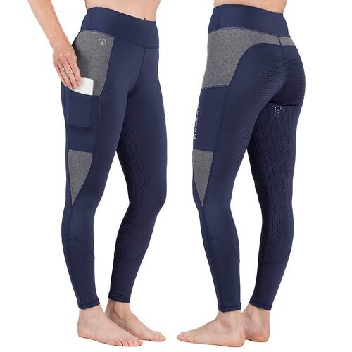 Isabella RX · Navy 2T Horse Riding Tights with Phone Pocket