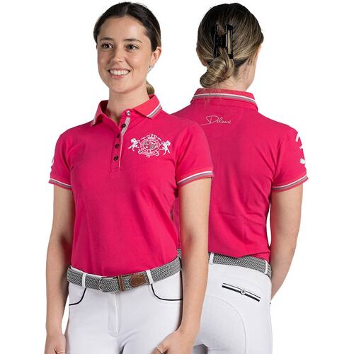Lindelle · Pink Equestrian Polo Shirt