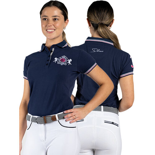 Lindelle · Navy Equestrian Polo Shirt