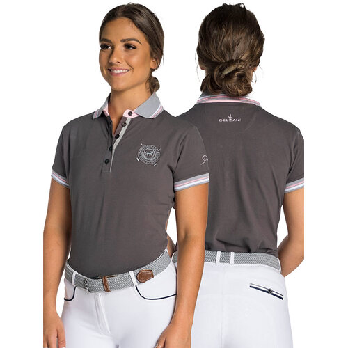 Madison · Slate Equestrian Polo Shirt