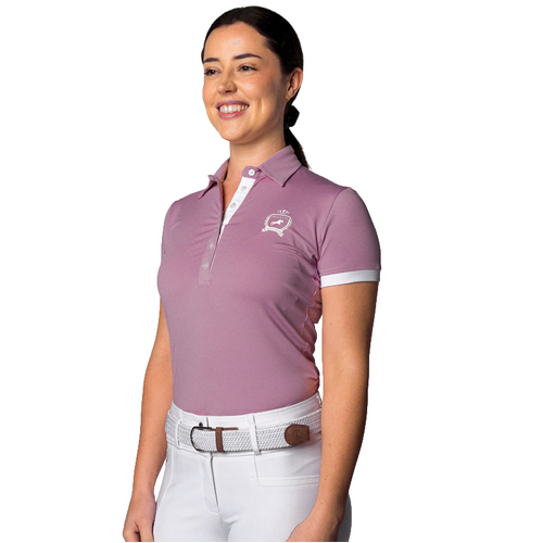 Nina-Air · Plum Performance Polo Shirt