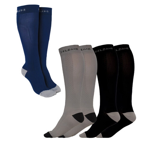 Performance Plus · 3-Pack Equestrian Socks - Black, Grey and Navy