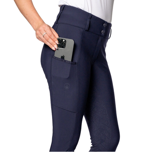 Saria · Classic Breeches · Advanced Stretch · Navy | Knee Grip