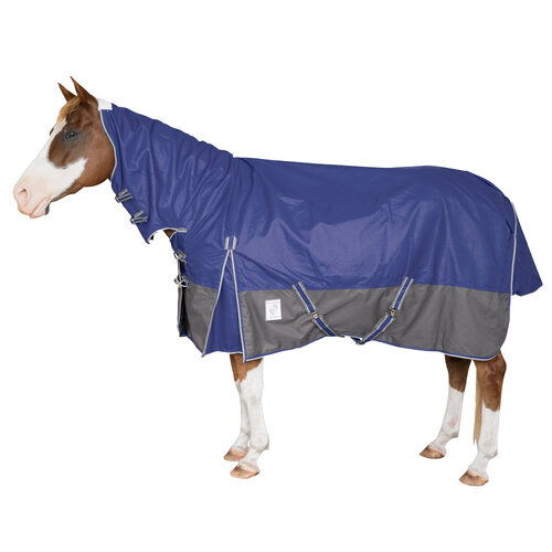 Delzani 'Wyndham' 1200D Rainsheet Neck Combo Horse Rug - Purple