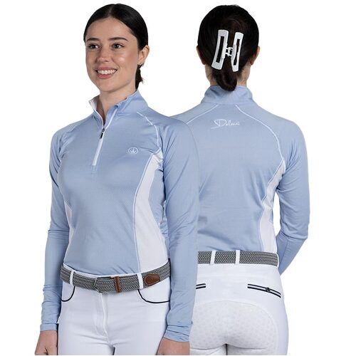 Zara · Light Blue-White Technical Riding Shirt