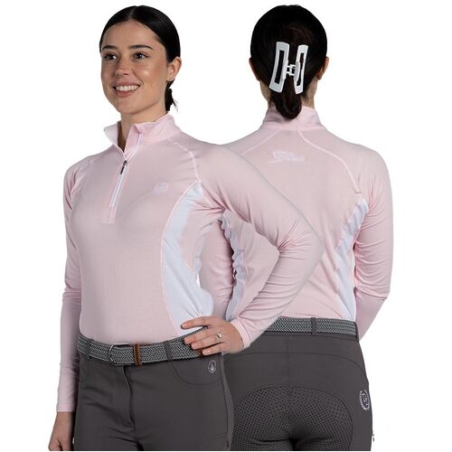 AirMesh Zara · Pink-White Technical Shirt